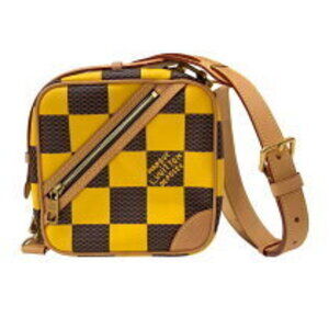 Louis Vuitton Chess Messenger Jaune Damier Pop Canvas Shoulder Bag